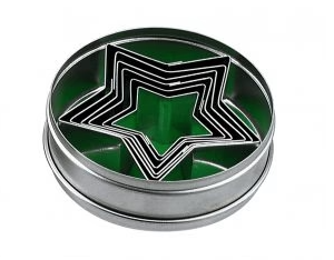 Chef Inox 01905 CHEF INOX CUTTER SET-STAR 6pc SIZE: 45-90mm