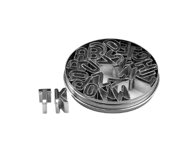 Chef Inox 01949 CHEF INOX CUTTER SET-ALPHABET 26pc SIZE: 25mm