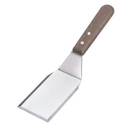 Chef Inox 03022 SCRAPER-GRIDDLE S/S WOOD HDL