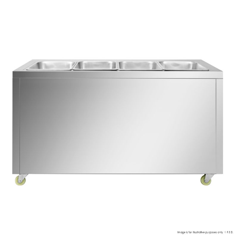 Thermaster Premium Wet and Dry Bain Marie Food Display 4x1/1 GN Pans PG150FE-XB - Catering Sale