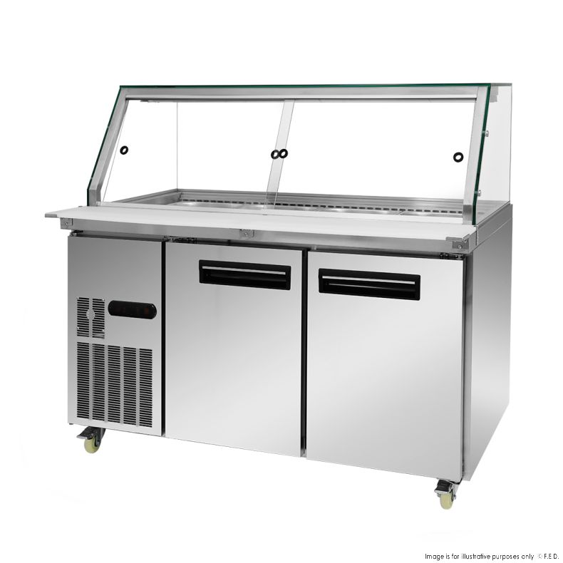Thermaster Cold Salad & Noodle Bar 4x1/1 GN Pans PG150FA-XG - Catering Sale