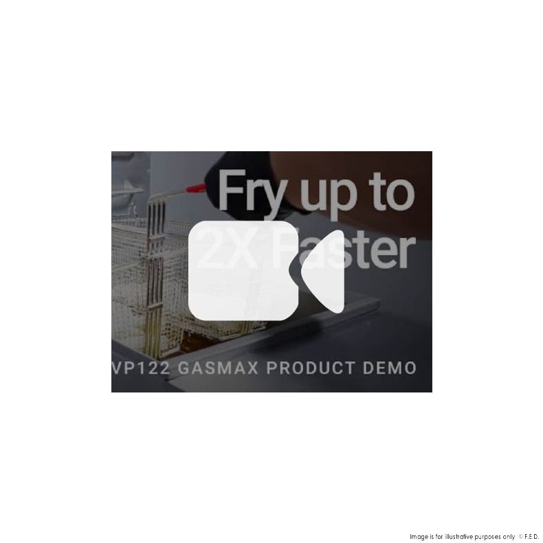 VP122 V Pan Natural Gas Deep Fryer