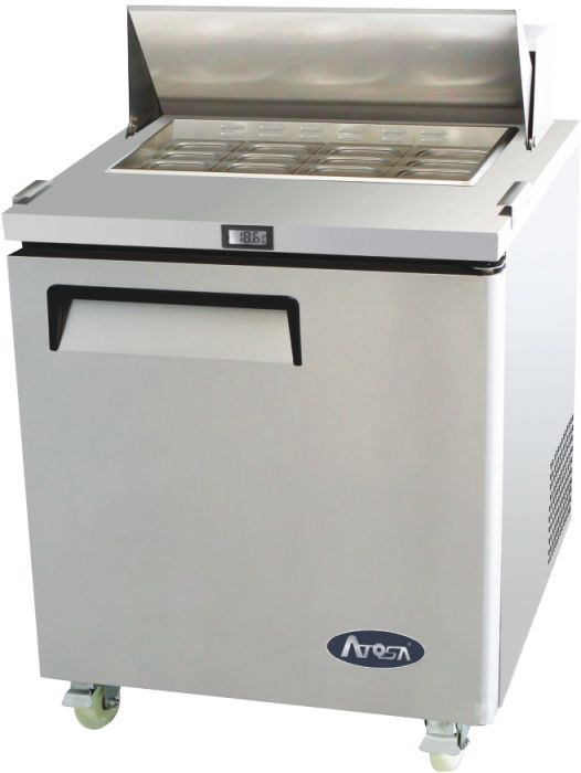 ATOSA MSF8301 Single Door Sandwich Prep Fridge 203L 698mm