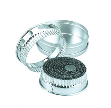 Chef Inox 01907 CHEF INOX CUTTER SET-SML RND CRINKLED 11pc SIZE:25-95mm