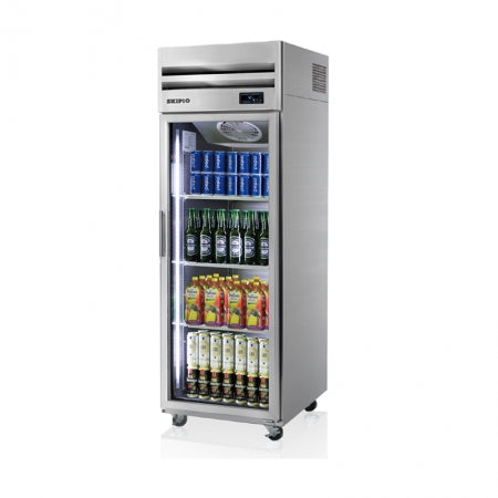 Skipio SRT25-1G Upright Glass Door Fridge 574L
