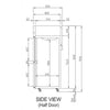 Turbo Air KRF65-6-N(HC) Upright Six Half Door Dual Temp