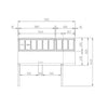 Turbo Air CTPR-67SD Two Door Pizza prep Fridge 566L 1702mmW