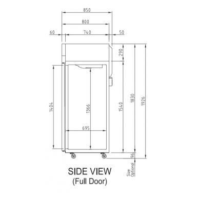 Turbo Air KRF65-3-N(HC) Upright Three Door Dual Temp