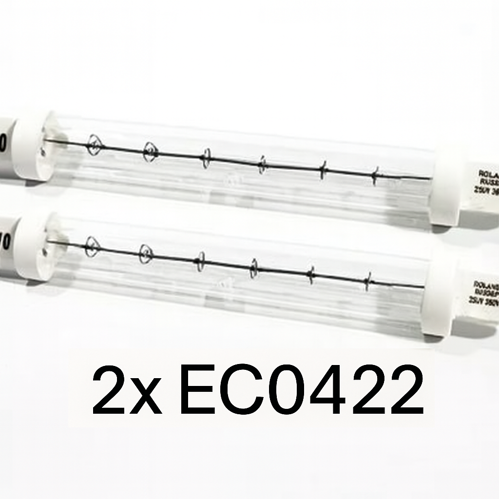 Roband 2x EC0422 Lamp - 250W 230V, R7s Easy Fit with Protective Glass Outer Tube