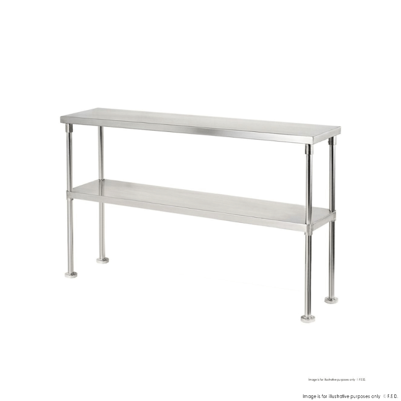 Double Tier 400mm Deep Workbench Overshelf 750mm High WBO2-1200-400