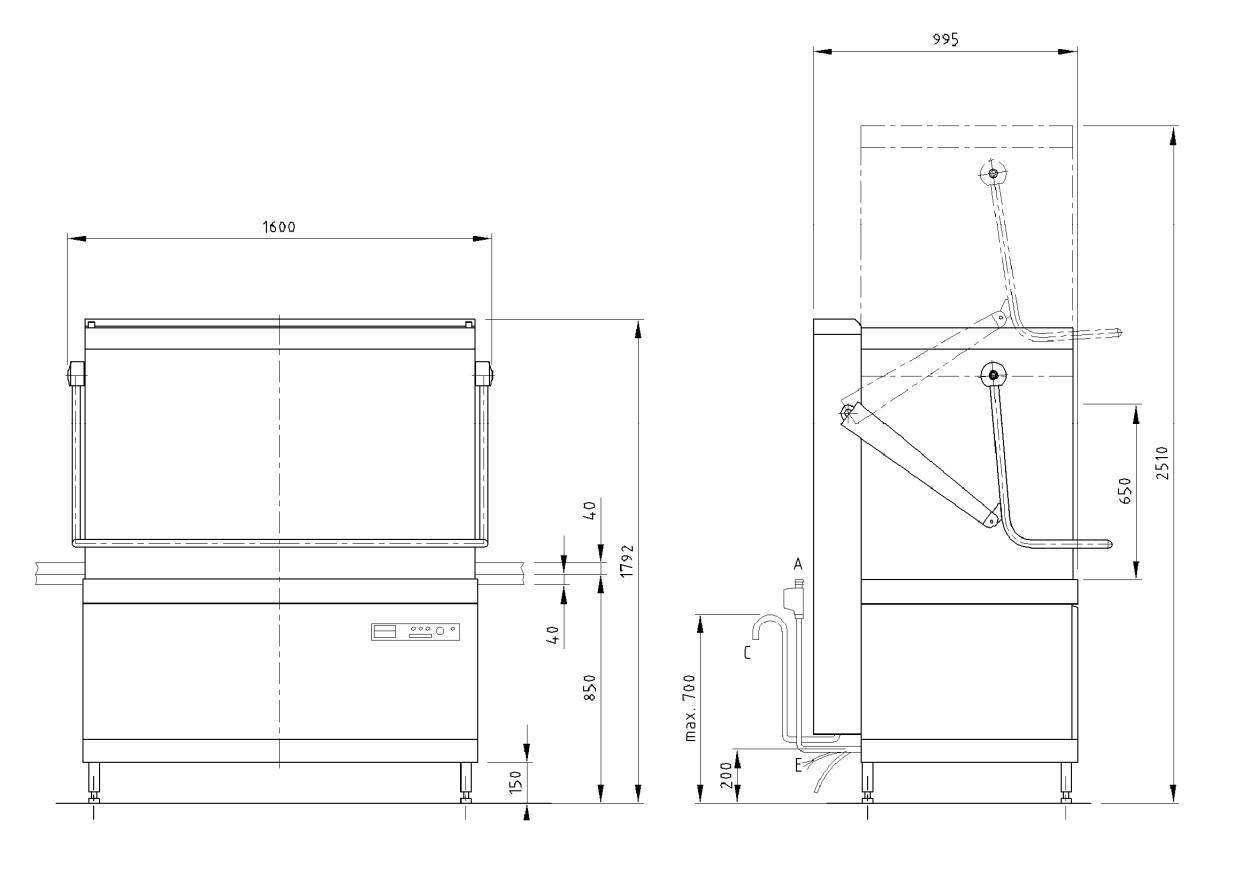 Meiko DV 270.2 Manual AirConcept - Pot Washer 1310x690mm