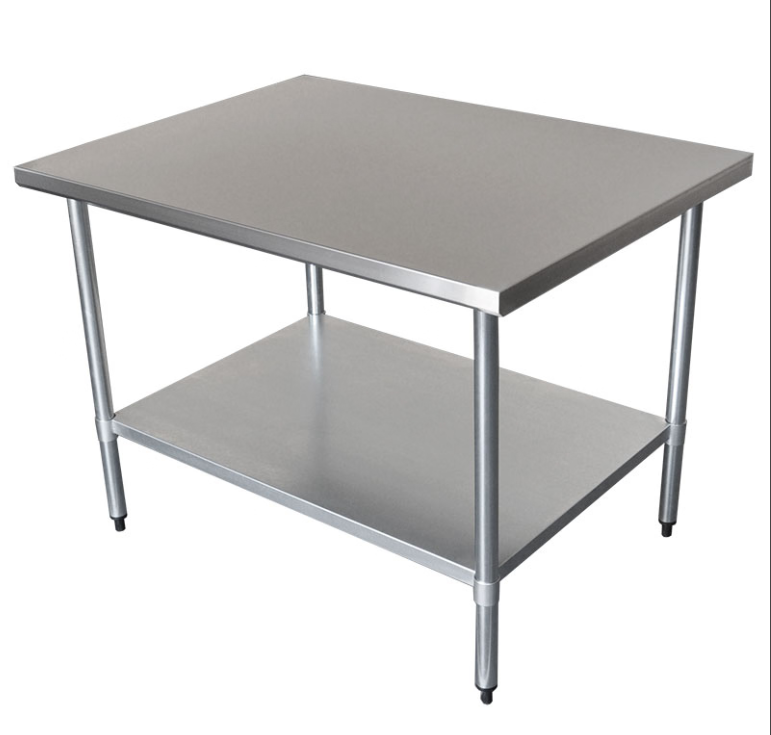 Brayco/3648/Commercial Grade Stainless Steel Flat Bench1219x914x900mm high