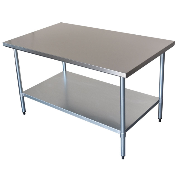 Brayco/3660/Commercial Grade Stainless Steel Flat Bench1524x914x900mm high