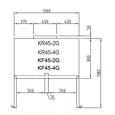 Turbo Air KR45-2G-N(HC) Upright Two Glass Door Fridge 1215L