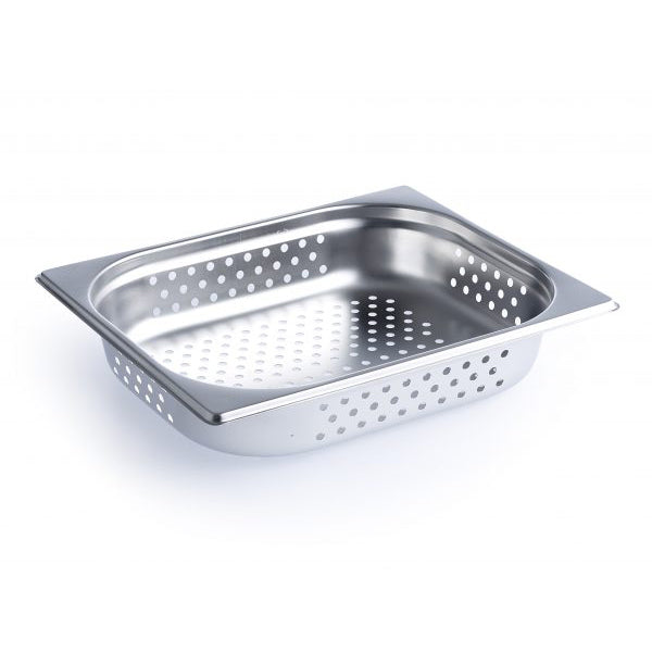 CHEF INOX/51202-P/Jam Steam Pan - 1/2 Size 65mm Perforated/325x265mm/4Lt