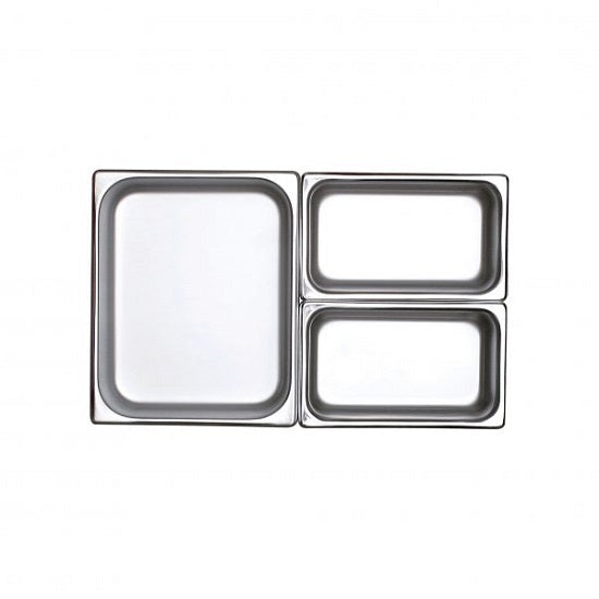 Chef Inox/51404/Jam Steam Pan-1/4 Size 100mm/265x162mm/2.5Lt