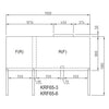 Turbo Air KRF65-6-N(HC) Upright Six Half Door Dual Temp