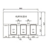 Turbo Air KUR18-3D-9-N(HC) 9 Drawers Under Bench Fridge 538L