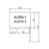 Turboair KUF9-1-N(HC) 900mm Under Counter One Door Bench Freezer 198L
