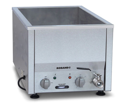 Roband / BM21 / Counter Top Bain Marie - 2 x 1/2 size pan Narrow (pans not included) (1000 Watts; 4.4 Amps) / 15kg / W355 x D560 x H320 / 1Y Warranty