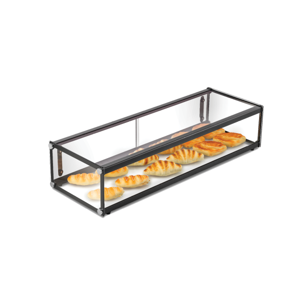 Exquisite CD48 Single Tier Flat Glass Ambient Cake Display