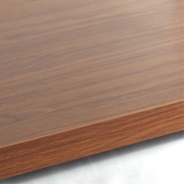 Exquisite CD45-W Two Tiers Curved Glass Ambient Cake Display – Elegant Walnut Colour