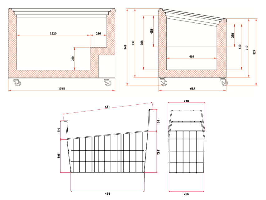 Bromic CF0500ATCG Angled Glass Top Chest Freezer 427L
