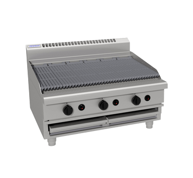 Waldorf 800 Series CHL8900G-B - 900mm Gas Chargrill Low Back Version Bench Model - LPG