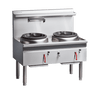 Cobra CW2H-CD_LPG 1200mm Gas Waterless Wok with 1 Chimney burner and 1 Duckbill burner