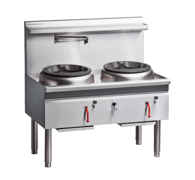 Cobra CW2H-DD_NAT 1200mm Gas Waterless Wok with 2 Duckbill burners