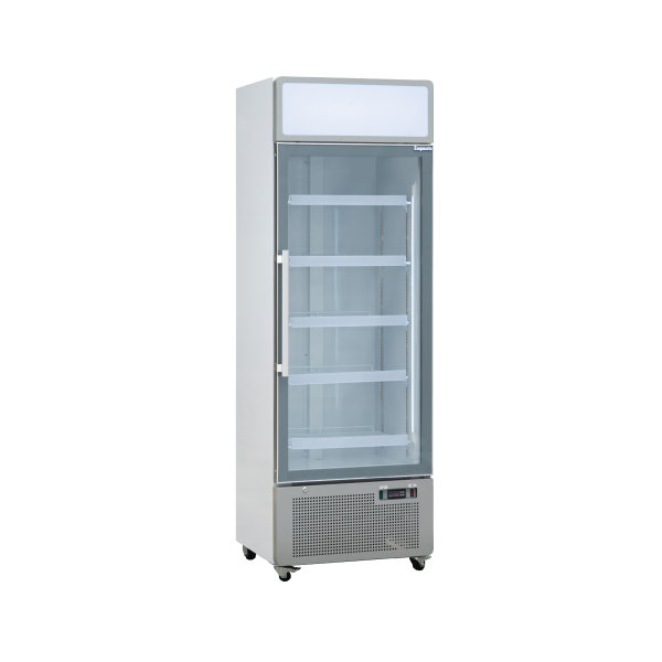 Exquisite DC440P One Glass Door Upright Display Refrigerators – White