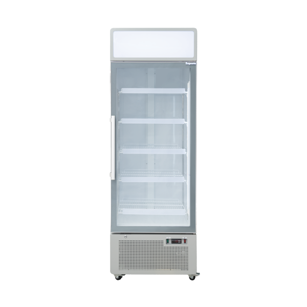 Exquisite DC440P One Glass Door Upright Display Refrigerators – White