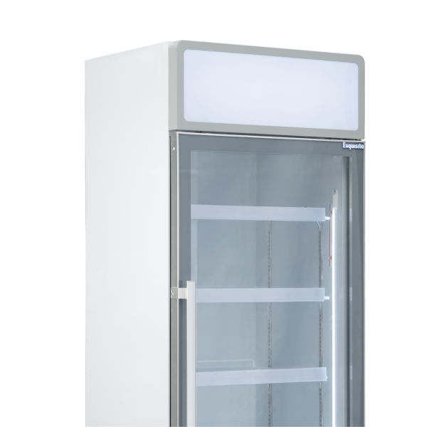 Exquisite DC440P One Glass Door Upright Display Refrigerators – White