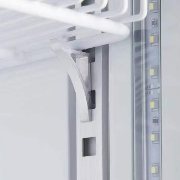 Exquisite DC1000PB Two Glass Doors Upright Display Refrigerators – Black Colour