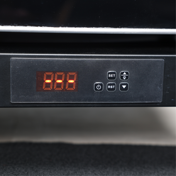 Exquisite DC700 - 2 Glass Doors Upright Display Fridge - Black Colour