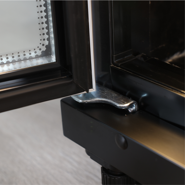 Exquisite DC700 - 2 Glass Doors Upright Display Fridge - Black Colour