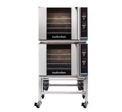 Turbofan E31D4/2 - Full Size Tray Digital Electric Convection Ovens Double Stacked