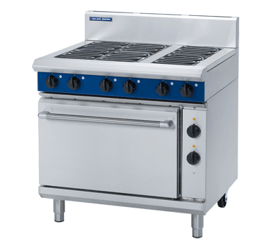 Blue Seal / E506A / Evolution Series 900mm Electric Range Static Oven (16.7kW, 30A) / 260kg / W900 x D812 x H1085 / 1Y Warranty