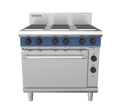 Blue Seal / E506S / Evolution Series 900mm Electric Range Static Oven Sealed Hobs (22.1kW)  - 2/1 GN / 260kg / W900 x D812 x H1085 / 1Y Warranty