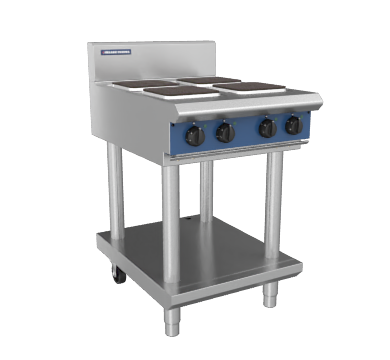 Blue Seal Evolution Series E514S-LS 600mm Modular Electric Cooktop with Sealed Hobs on Leg Stand