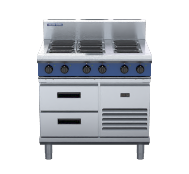 Blue Seal Evolution Series E516D-RB - 900mm Electric Cooktop Refrigerated Base