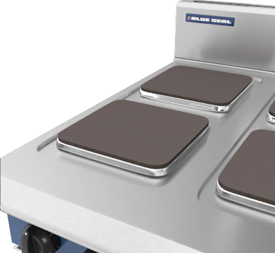 Blue Seal Evolution Series E514S-LS 600mm Modular Electric Cooktop with Sealed Hobs on Leg Stand