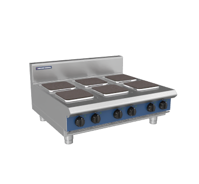 Blue Seal Evolution Series E514S-LS 600mm Modular Electric Cooktop with Sealed Hobs on Leg Stand