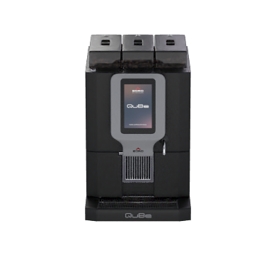 Rancilio EGCM QBE PM BLK - Egro QuBe Pro Fully Automatc Coffee Machine with QuBe Pro Milk Fridge