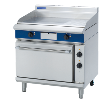 Blue Seal / EP506 / Evolution Series 900mm Electric Griddle Static Oven Range (18.5kW, 26A) / 218kg / W900 x D812 x H1085 / 1Y Warranty