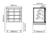 Bromic FD4T0660C 660mm 4 Tier Cold Food Display 300L