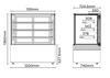 Bromic FD4T1200C 1200mm 4 Tier Cold Food Display