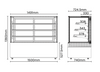 Bromic FD4T1500H 1500mm 4 Tier Hot Food Display