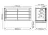 Bromic FD4T1800H 1800mm 4 Tier Hot Food Display