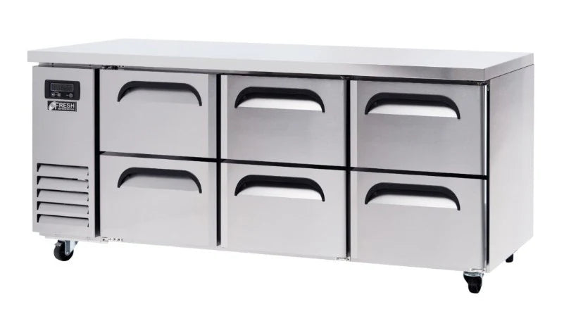 Fresh / FT-1800R-D2 / Underbench Fridge Mixed door 2 Drawer / 95kg,W1800xD700xH846